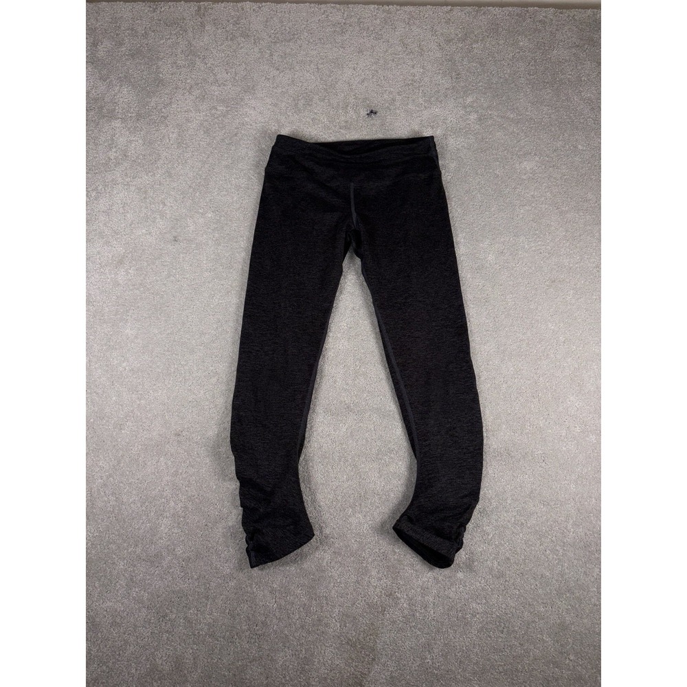 hard tail forever ruched leg leggings dark heather gray small